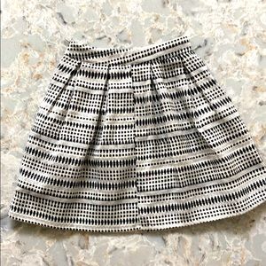 Black and white skirt
